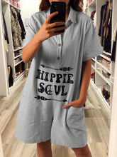 Load image into Gallery viewer, Women's Casual Short Sleeve Cotton-Blend Jumpsuits
