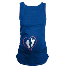 Load image into Gallery viewer, Small Feet Print Loose Simple Maternity Tops

