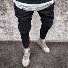 Load image into Gallery viewer, Men's Fashion Light Blue Skinny Jeans
