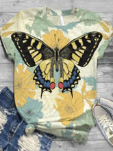 Load image into Gallery viewer, Retro Abstract Printed Loose T-shirt Spot
