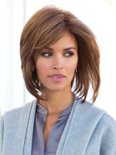 Load image into Gallery viewer, Brown Hair Fluffy Straight Hair Oblique Bangs Short Hair
