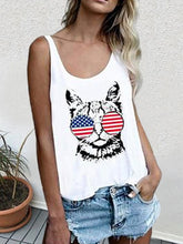 Load image into Gallery viewer, Cat Pattern Printed Vest Comfortable Women's Top
