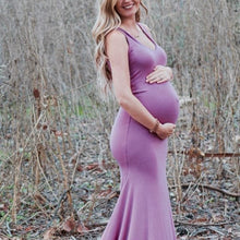 Load image into Gallery viewer, Solid Color Sleeveless Vest Maternity Dress
