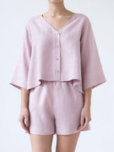 Load image into Gallery viewer, Women's Soft Linen V-Neck Casual Suit
