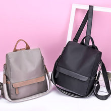 Load image into Gallery viewer, Anti-Theft Nylon Waterproof Backpack Women's Bag
