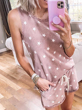 Load image into Gallery viewer, Star Print Sleeveless Suit Summer Women
