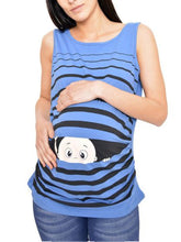 Load image into Gallery viewer, Maternity Casual Printed Crew Neck T-Shirt
