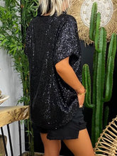 Load image into Gallery viewer, Solid Color Sequins Loose Women's Suit
