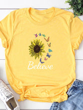 Load image into Gallery viewer, Letter Printed Casual T-shirt
