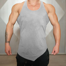 Load image into Gallery viewer, Men's Solid Color Irregular Hem Sports Vest
