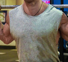 Load image into Gallery viewer, Solid Color Waistcoat Fitness Men's Tops
