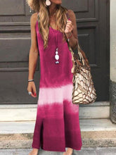 Load image into Gallery viewer, Women's Casual Multicolor Sleeveless Cotton Dress
