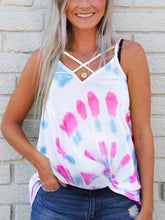 Load image into Gallery viewer, Maternity Tie-Dye Printed V-Neck Sleeveless Camisole T-Shirt
