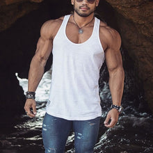 Load image into Gallery viewer, Pure Cotton Elastic Breathable Sports Men's Tops
