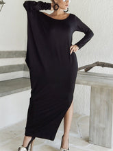 Load image into Gallery viewer, Women's Casual Loose Solid Color Off-shoulder Dress
