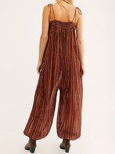 Load image into Gallery viewer, Women's Fashion Striped Colorblock Jumpsuit

