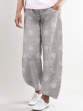 Load image into Gallery viewer, Dot Print Wide Leg Loose Maternity Bottom

