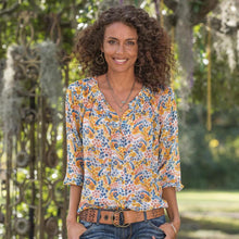 Load image into Gallery viewer, V-neck Printed Long-sleeved Shirt
