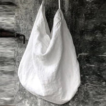 Load image into Gallery viewer, Washed Cotton Linen Fine Shoulder Strap Shoulder Bag
