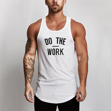 Load image into Gallery viewer, Men's Letter Printed Mesh Round Hem Sports Vest
