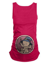 Load image into Gallery viewer, Maternity Casual Fun Baby Magician Print Sleeveless T-shirt
