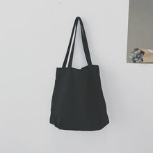 Load image into Gallery viewer, Lazy Wind Shoulder Literary Canvas Bag
