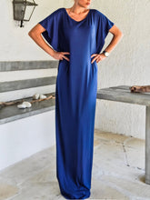 Load image into Gallery viewer, Women's Casual Loose Solid Color Short Sleeve Dress
