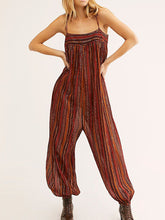 Load image into Gallery viewer, Women's Fashion Striped Colorblock Jumpsuit
