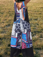 Load image into Gallery viewer, Women's Fashion Printed V-Neck Loose Jumpsuit
