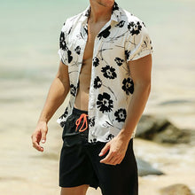 Load image into Gallery viewer, Floral Print Button Hawaiian Shirt
