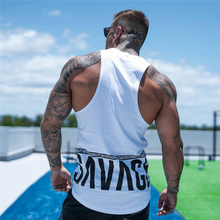 Load image into Gallery viewer, Men's Cotton Letter Printed Sports Sleeveless Vest
