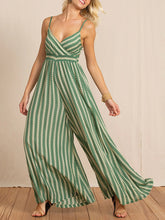 Load image into Gallery viewer, Women's Fashion Print Sling Wide Jumpsuit
