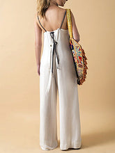 Load image into Gallery viewer, Women's Fashion Strappy Solid Color Loose Jumpsuit
