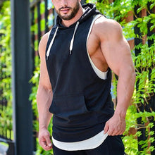 Load image into Gallery viewer, Hooded Running Fitness Loose Breathable Men's Tops
