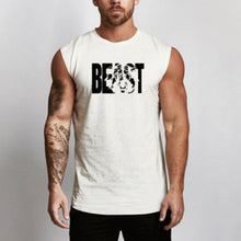 Load image into Gallery viewer, Letter Printed Sleeveless Cotton Men's Tops
