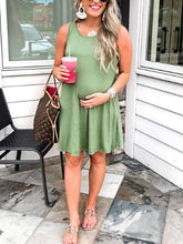 Load image into Gallery viewer, Pure Cotton Sleeveless Breathable Sweat Maternity Dress
