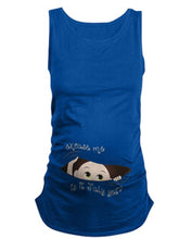 Load image into Gallery viewer, Maternity Casual Month Fun Print Sleeveless T-shirt  
