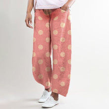 Load image into Gallery viewer, Dot Print Wide Leg Loose Maternity Bottom
