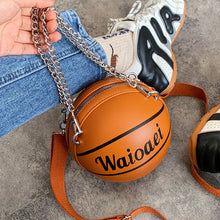 Load image into Gallery viewer, Fashion Chain Basketball Handbag

