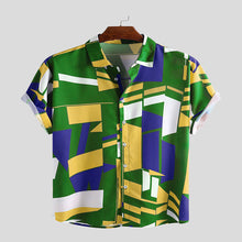 Load image into Gallery viewer, Printed Shirt Holiday Style Top
