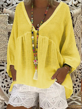 Load image into Gallery viewer, Women's V-Neck Pullover Shirt And White Shorts
