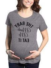 Load image into Gallery viewer, Pure Cotton Breathable Simple Round Neck Maternity Tops
