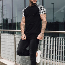 Load image into Gallery viewer, Men's Casual Stitching Round Neck Short Sleeve T-Shirt
