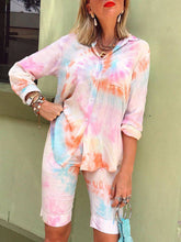 Load image into Gallery viewer, Tie-dye Casual Loose Plus Size Suit
