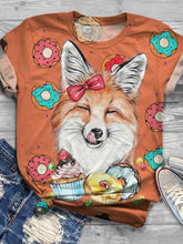 Load image into Gallery viewer, Animal Vintage Printed Loose Casual T-shirt
