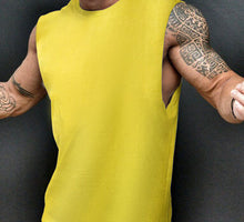Load image into Gallery viewer, Solid Color Waistcoat Fitness Men's Tops
