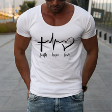 Load image into Gallery viewer, Round Neck Short Sleeve Letters Christian T-Shirt

