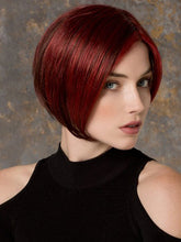Load image into Gallery viewer, Red Hair Fluffy Staight Hair Oblique Bangs Short Hair
