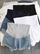 Load image into Gallery viewer, Maternity Fashion Irregular Wide-Leg Denim Shorts
