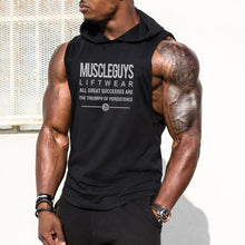 Load image into Gallery viewer, Men's Letter Printed Loose Sport Hooded Vest
